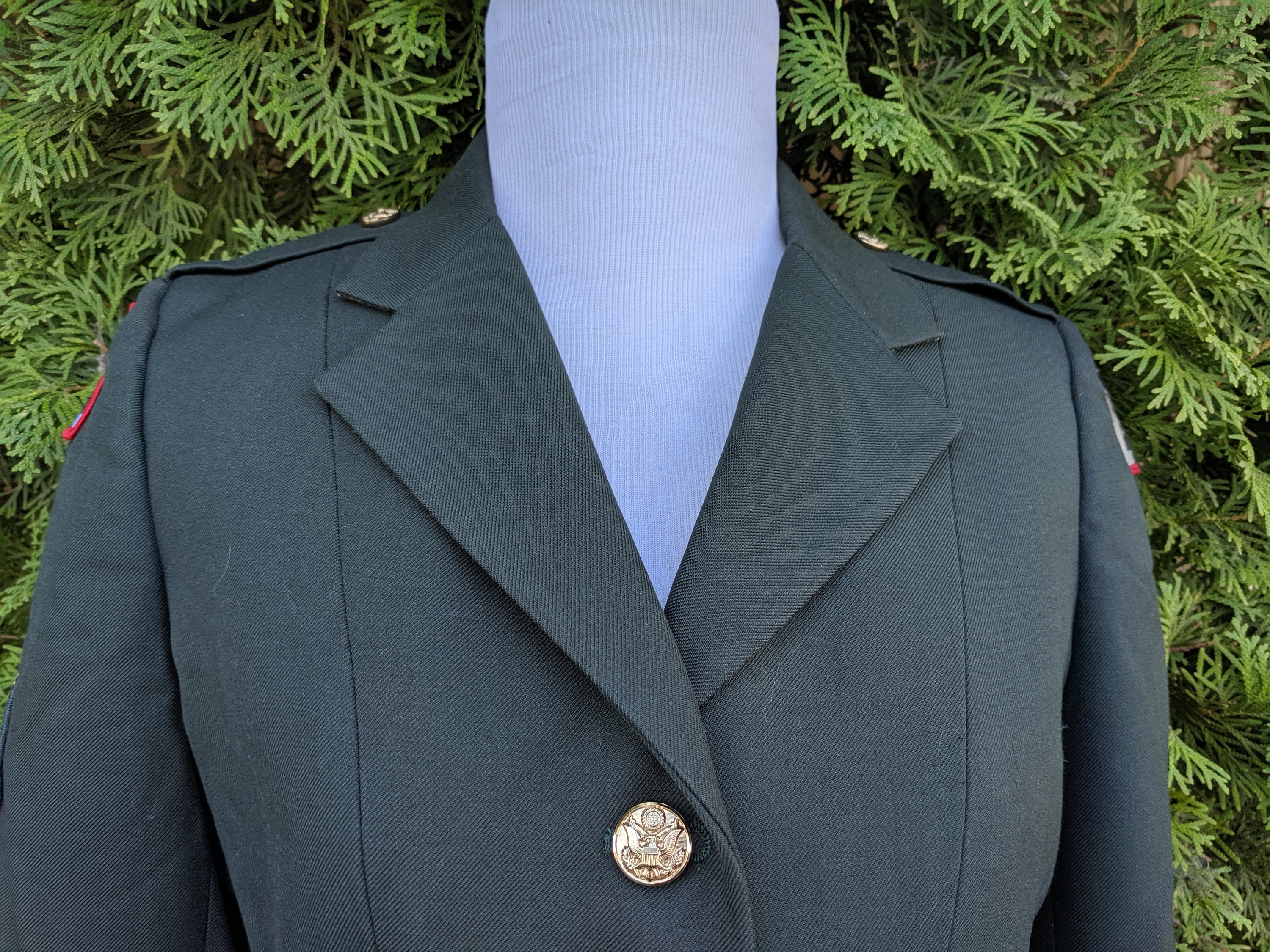 Beautiful Vintage Military Green Coat Etsy