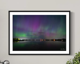 Northern Lights Photography: Lake John Minnesota Landscape (Digital Download)
