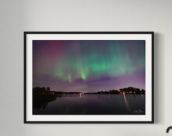 Northern Lights Photography: Lake Minnetonka Minnesota Landscape (Digital Download)