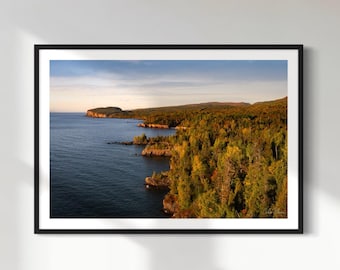 Shovel Point Sunrise Print: Tettegouche State Park Fall Colors (Digital Download)