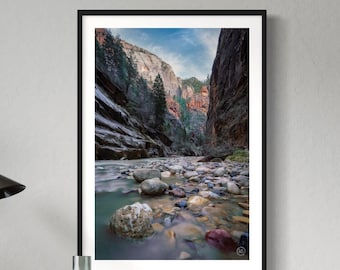 Zion Narrows Hike Photography Print: Utah Landscape (Digital Download)