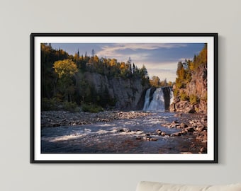 High Falls Tettegouche State Park Photography Print: Minnesota North Shore (Digital Download)