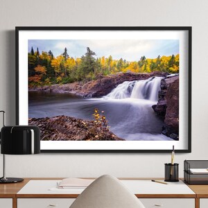 Minnesota Waterfall Landscape Digital Photography Download, Devils Kettle Falls, Judge CR Magney State Park, Grand Marais Minnesota