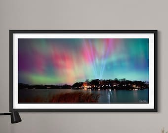 Northern Lights Photography Print • Prior Lake Minnesota Aurora (Digital Download)