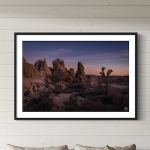 Joshua Tree Sunset Photography Digital Download Joshua Tree National Park, Joshua Tree Night Sky Print, Joshua Tree Gift, National Park Gift