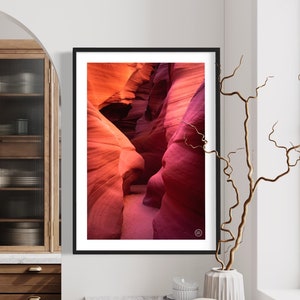 Antelope Canyon X Fotografie digitaler Download, Arizona Slot Canyon Druck, Arizona Landschaft Wandkunst, Südwesten Slot Canyon Fotodruck