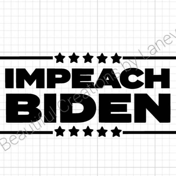 Impeach Biden decal - one color