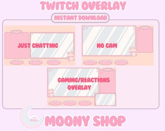 Twitch Stream Overlay / Pokemon / Pastel Cute Kawaii