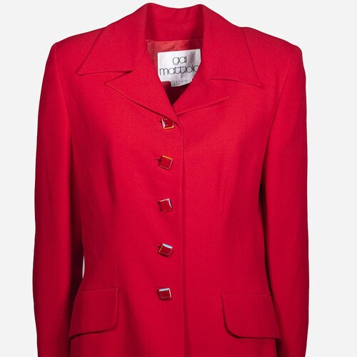 Gai Mattiolo - Red shops 90s blazer