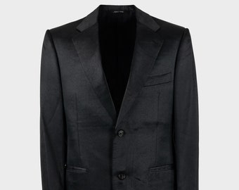 Yves Saint Laurent - 90s black lurex blazer