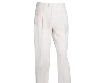 Yves Saint Laurent - Linen and polyester trousers