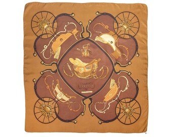 Hermes - 'Springs' brown scarf