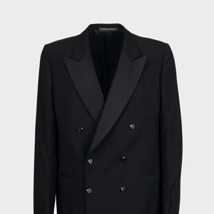 Louis Feraud – Black 90s Wool Tuxedo Jacket