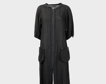 Gattinoni - Linen black long dress
