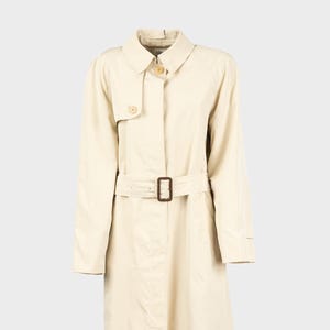 Aquascutum – 80s woman beige trench coat