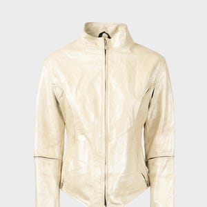 Belstaff - Beige y2k leather jacket