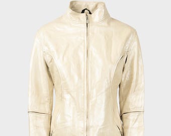 Belstaff - Beige y2k leather jacket
