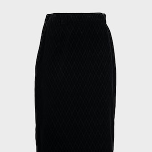 Gianni Versace - 80s black velvet skirt