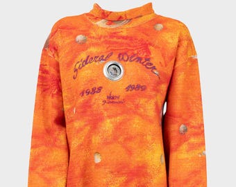 Fiorucci - Orange Sweater with Planets