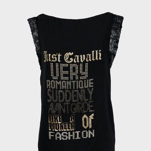Just Cavalli - Black top with writing