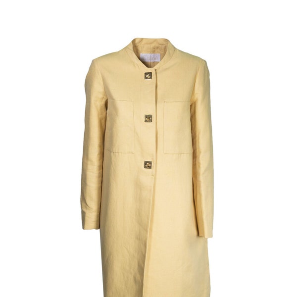 CHLOE' - Duster coat in 100% hemp