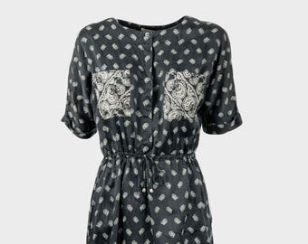 Pierre Balmain - Silk dress with paisley pattern