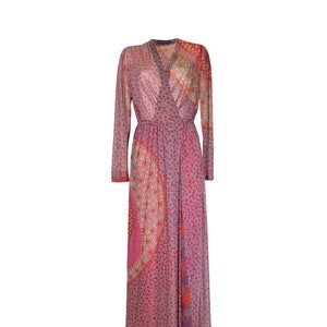Maxi dress Louis Feraud Pink size S International in Synthetic
