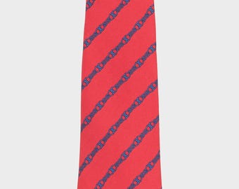 Cravate Hermès Vintage Motif Montgolfière - Réf 7233UA, 100% Soie, Multicolore, Occasion (BE - GC)
