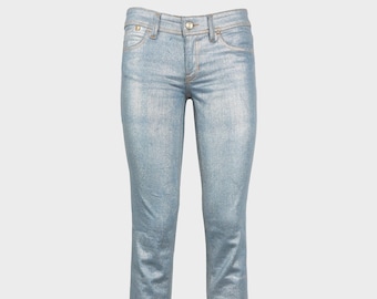Vintage Just Cavalli Floral Jeans: Y2K Bootcut Denim, Made in