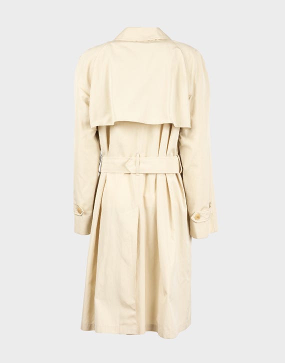 Aquascutum – 80s Woman Beige Trench Coat - Etsy