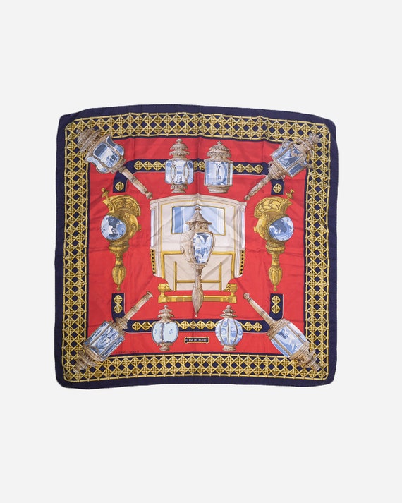 HERMES - "Feux de route" silk scarf