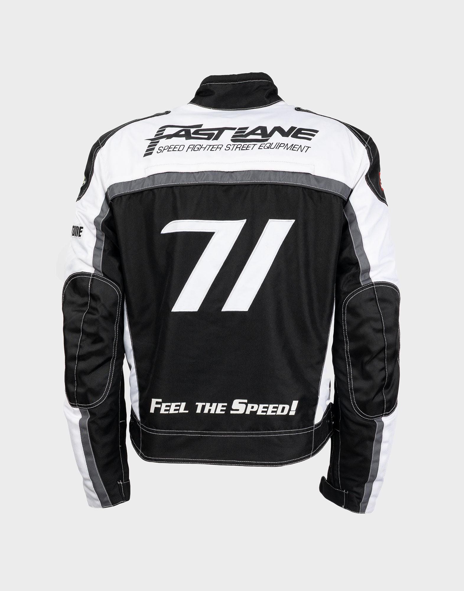 Vintage — Black and White Racing Jacket - Etsy