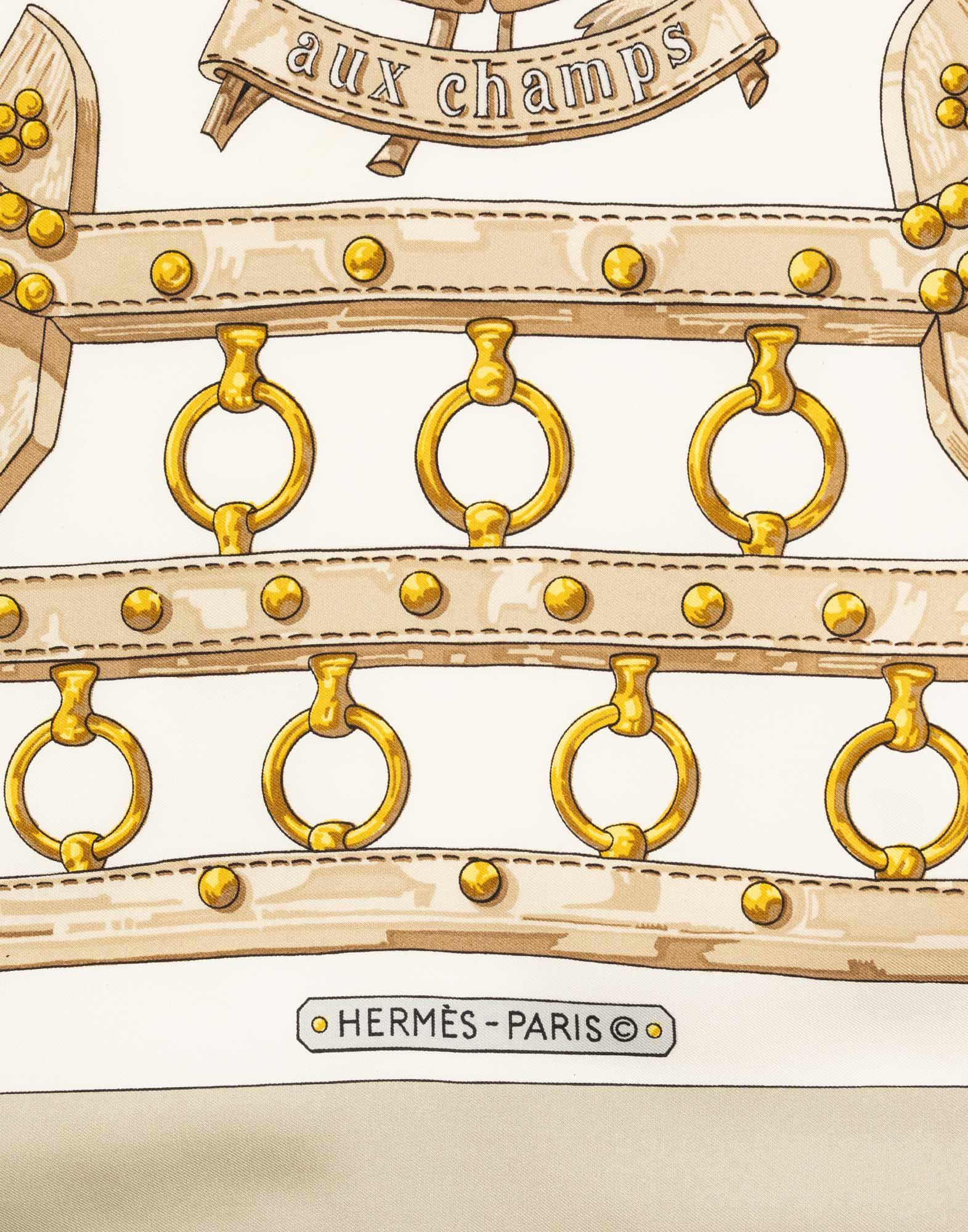 エルメスHermès Aux Champs Scarf Hermes – 1990s 