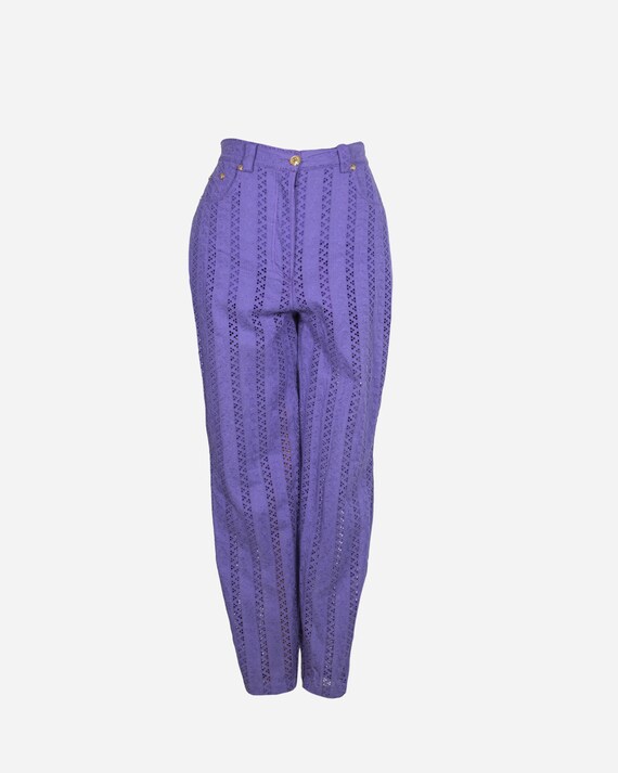 VERSACE - Violet Cotton pants