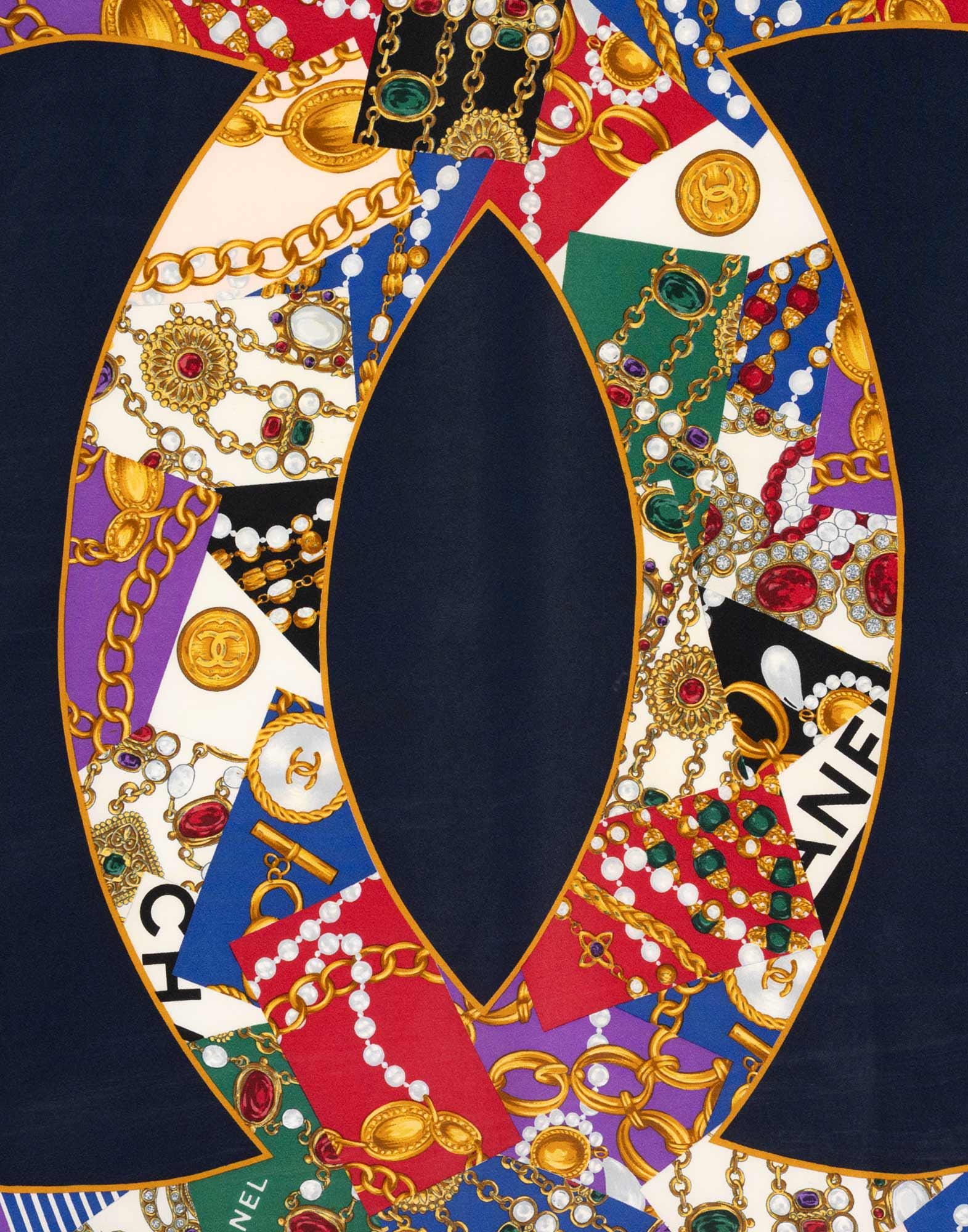 Chanel – Scarf 1990s/2000s in Silk - Etsy