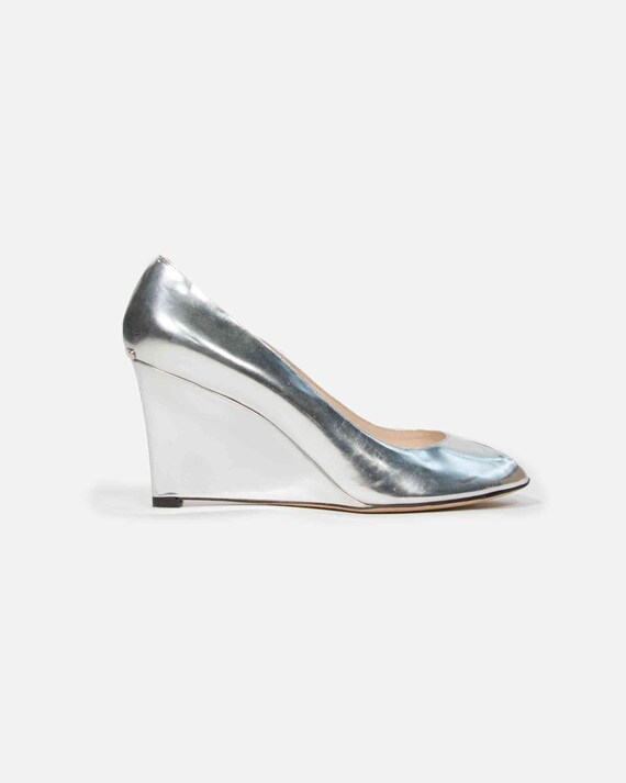Christian Dior Silver Décolleté - Etsy 