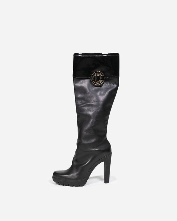 DIOR - Heeled leather boots