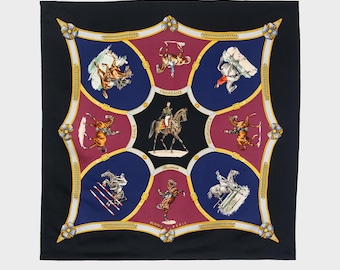 Hermès – Scarf “École Française d’Équitation de Saumur” 1980s