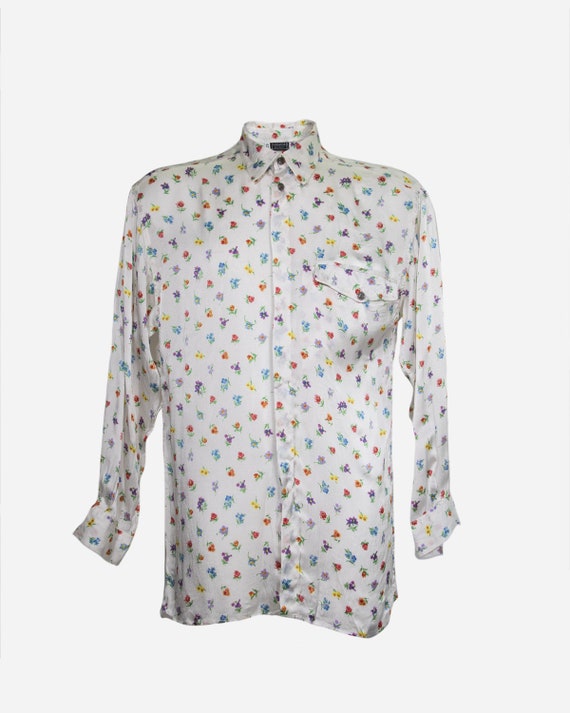 VERSACE - Silk floral shirt