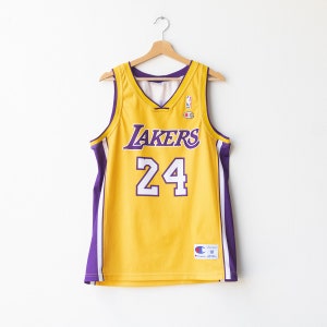Kobe Bryant #24 Los Angeles Lakers Adidas NBA Purple Jersey Size Large  Nylon NEW