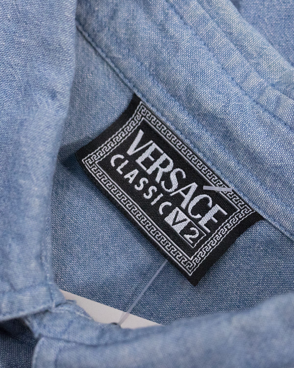 Versace Classic V2 90s Denim Shirt Etsy