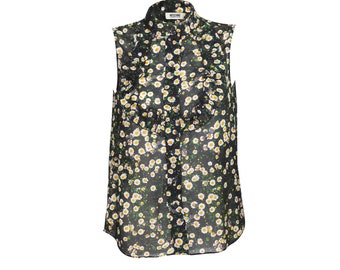 Moschino Cheap and Chic - 90s floral sleeveless shirt