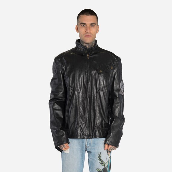 belstaff ladies leather motorcycle jacket