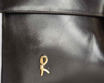 Roberta Di Camerino - ブラウン レザー クラッチ 70s - Etsy 日本