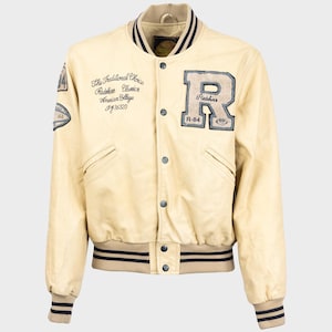 Veste universitaire en cuir Redskins vintage