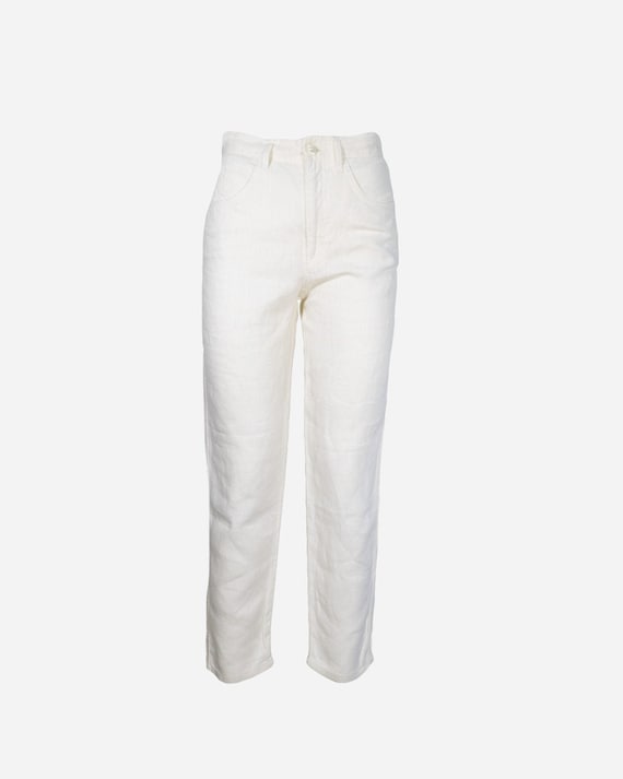 FENDI - Linen white pants