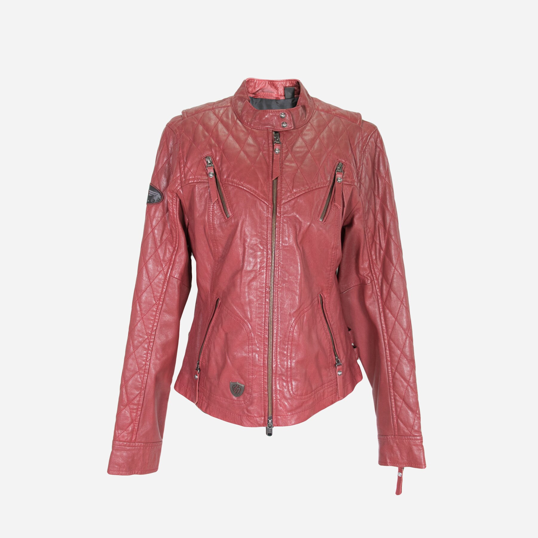 harley davidson red leather jacket