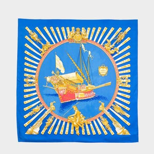 Hermes - &#39;La Marine Rames&#39; Schal 90er