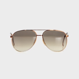Carrera – 1980s Brown Metal Pilot Sunglasses