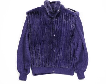 VINTAGE - Wool and fur jacket